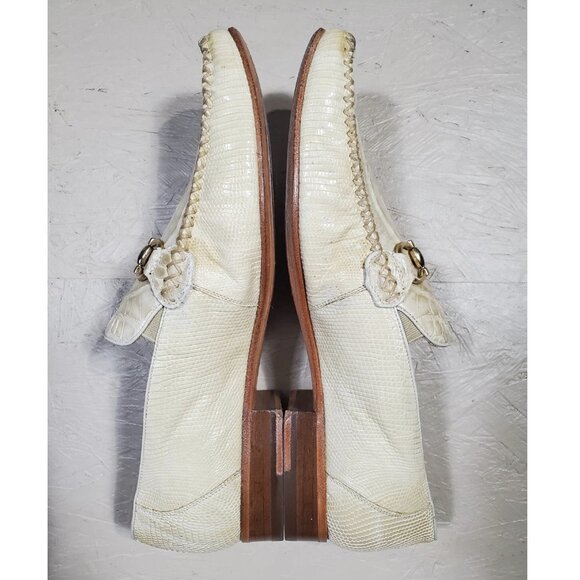Belvedere Italo 1010 Crocodile & Lizard Leather Horsebit Loafers w/ Box | 8.5M - Picture 5 of 16